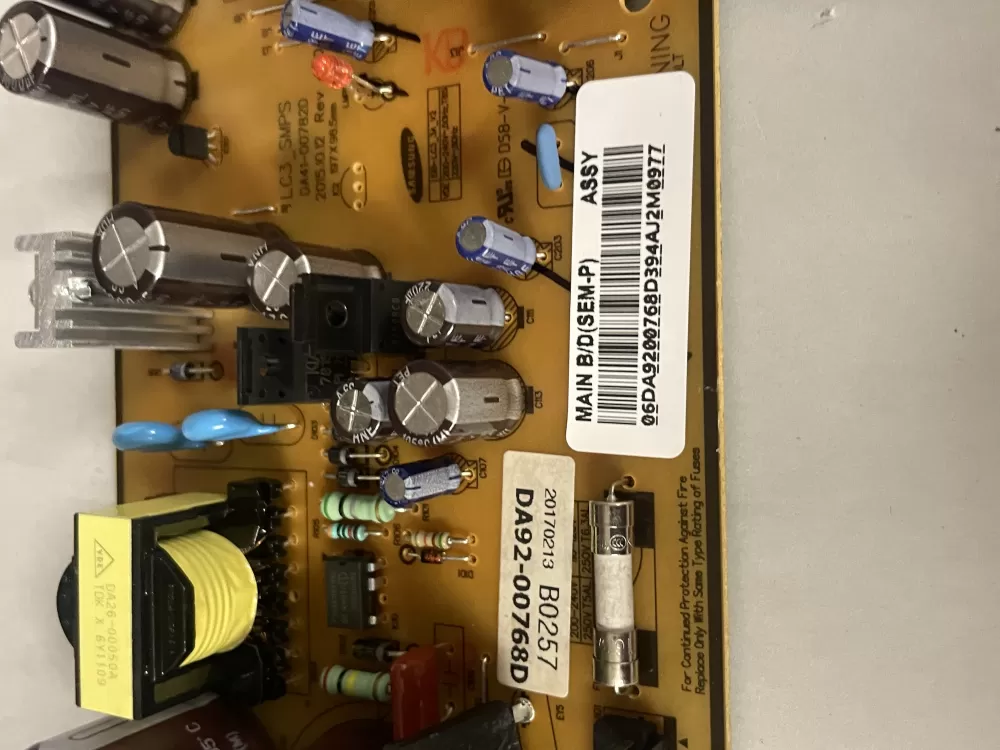 Samsung DA92 00768D Refrigerator Control Board Inverter AZ224239 | Wm961