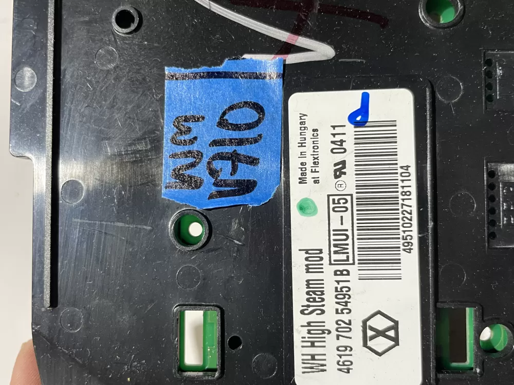 Whirlpool 4619-702-54951 Washer UI Control Boards AZ123156 | Wmv710