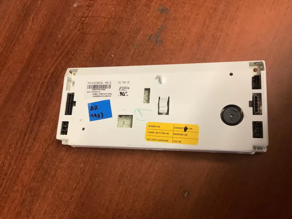 Whirlpool KitchenAid W10723851 Refrigerator Control Board AZ195701 | AR1903