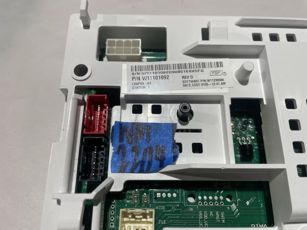 Kenmore AP6327694 W11101092 W11212755 Washer Control AZ119430 | Wm2204