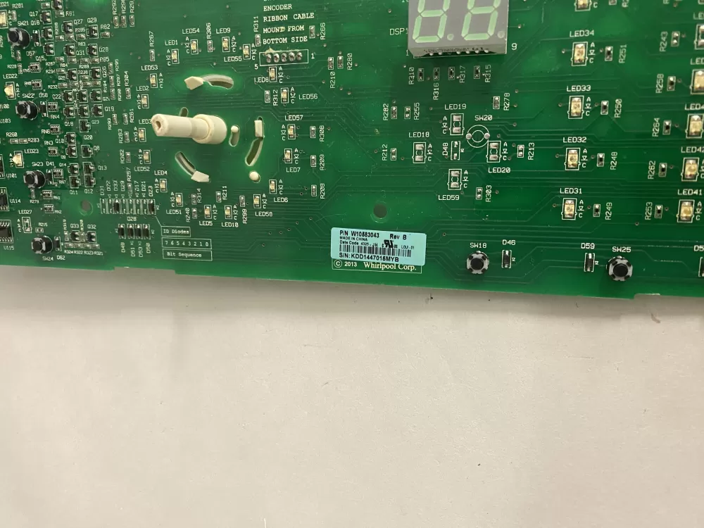 Whirlpool Kenmore W10583043 Washer Control Board Interface AZ202818 | BK2331