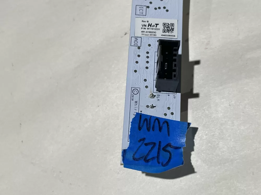 Whirlpool W11612331 Washer Touch Sensor Control Board AZ138590 | Wm2215