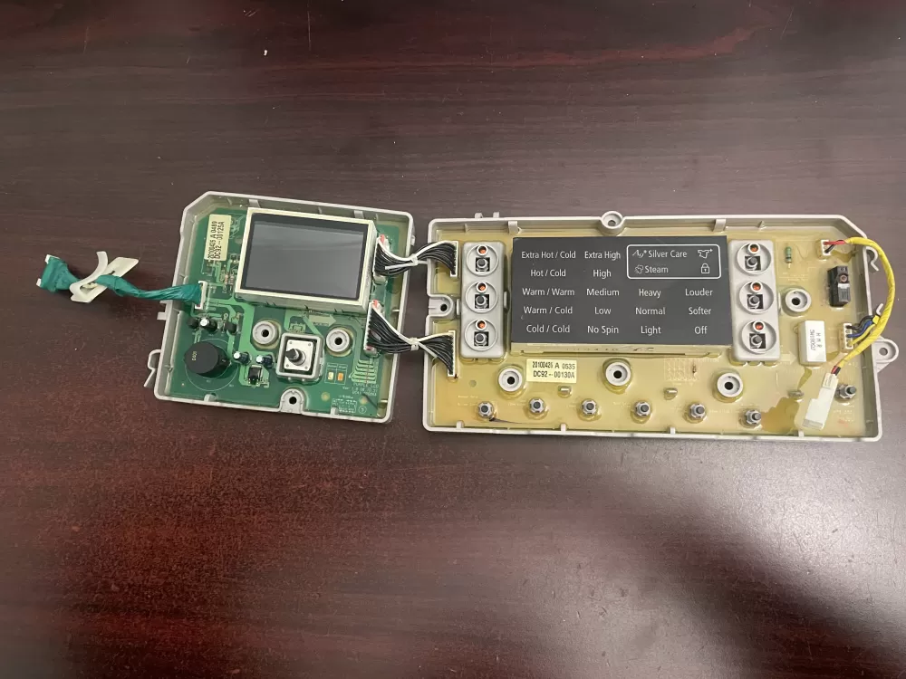 Samsung DC92-00130A  DC92-00125A Washer UI Control Board