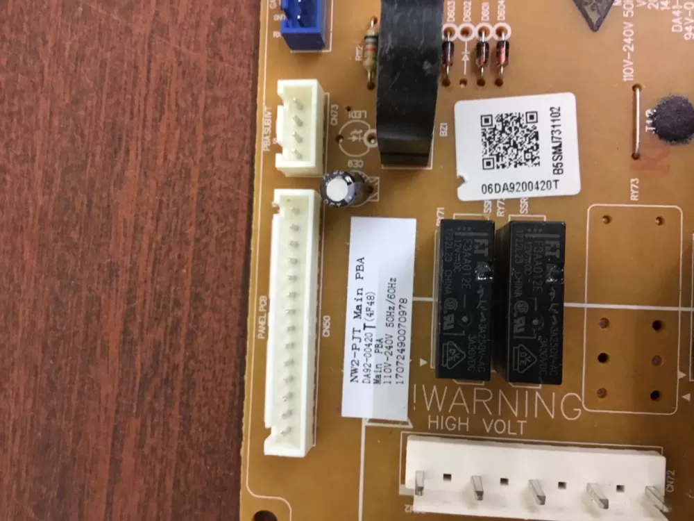 Samsung DA92 00420T DA9200420T Refrigerator Control Board AZ33225 | NR109
