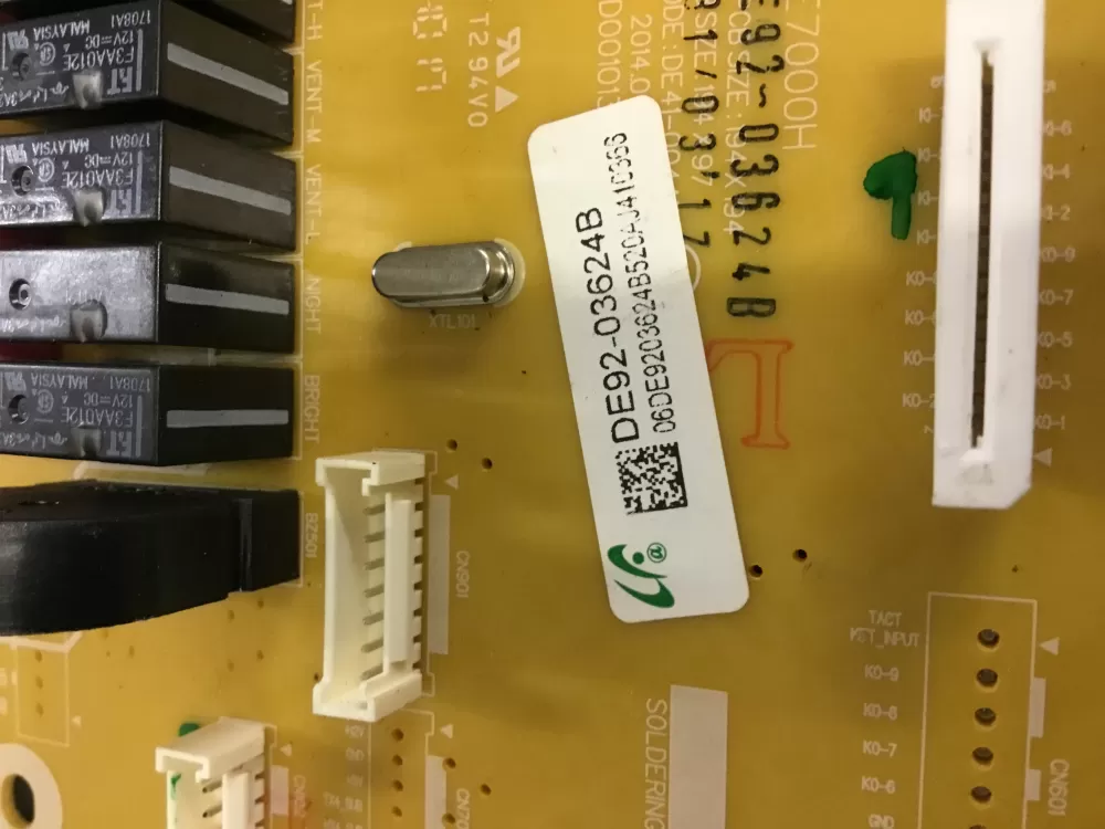 Samsung DE92-03624B DE41-00447A Microwave Main Control Board AZ89062 | NR1152