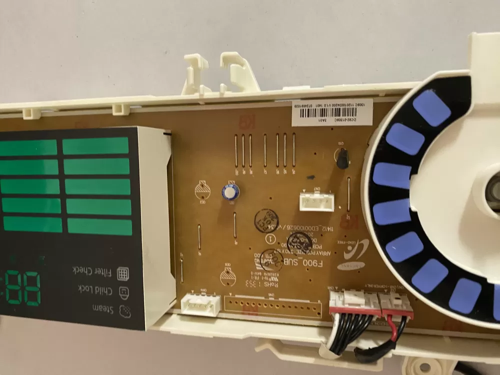 Samsung DC92 01309C DC9201309C Dryer Control Board AZ197885 | BK2761