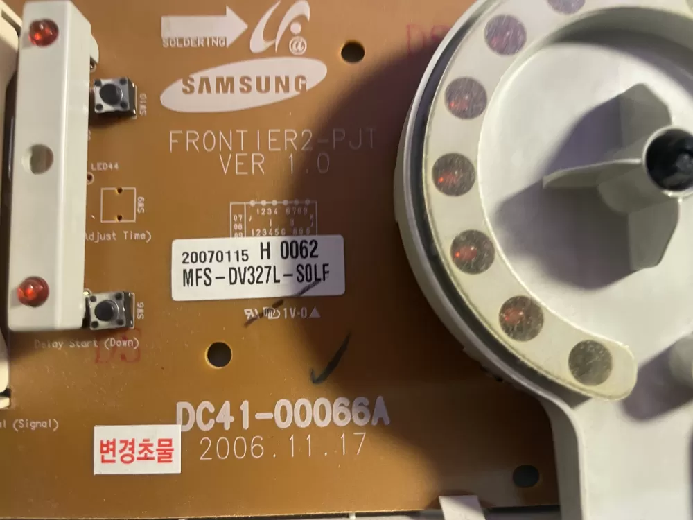 Samsung dryer control board AZ196948 | Wmv890