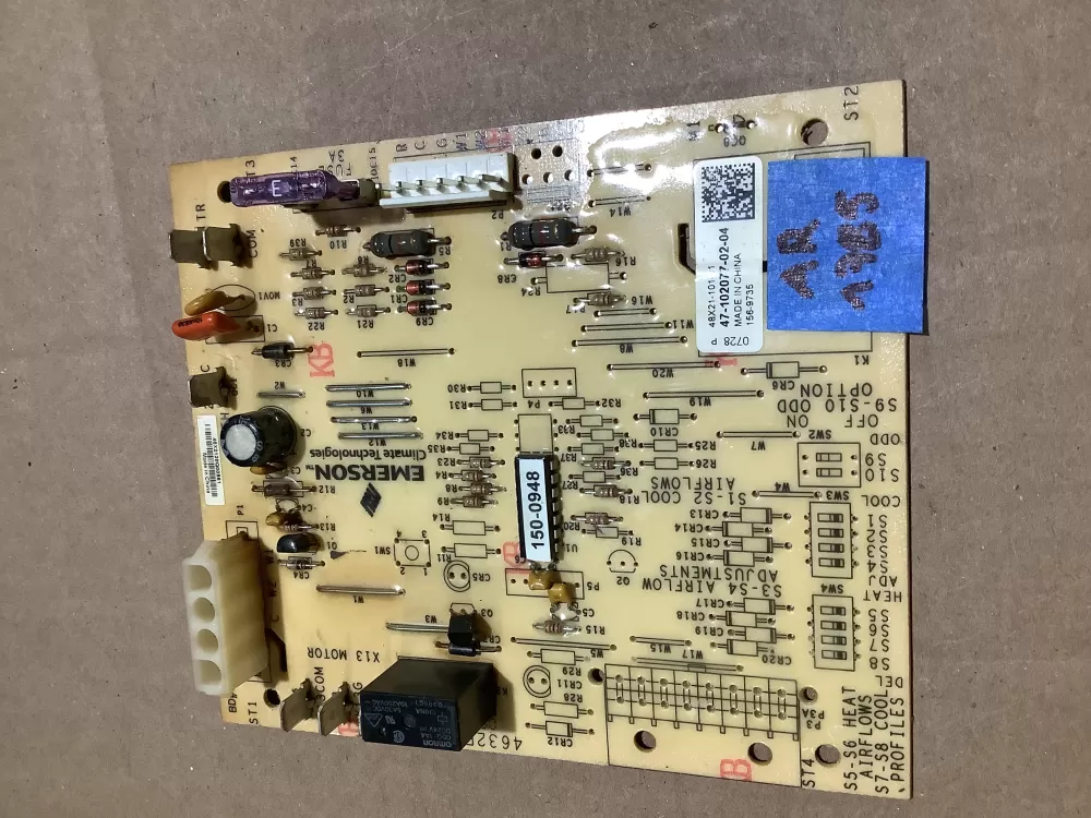 Rheem Air Handler Control Board 47-102077-02-04 156-9735 AZ109059 | AR1785