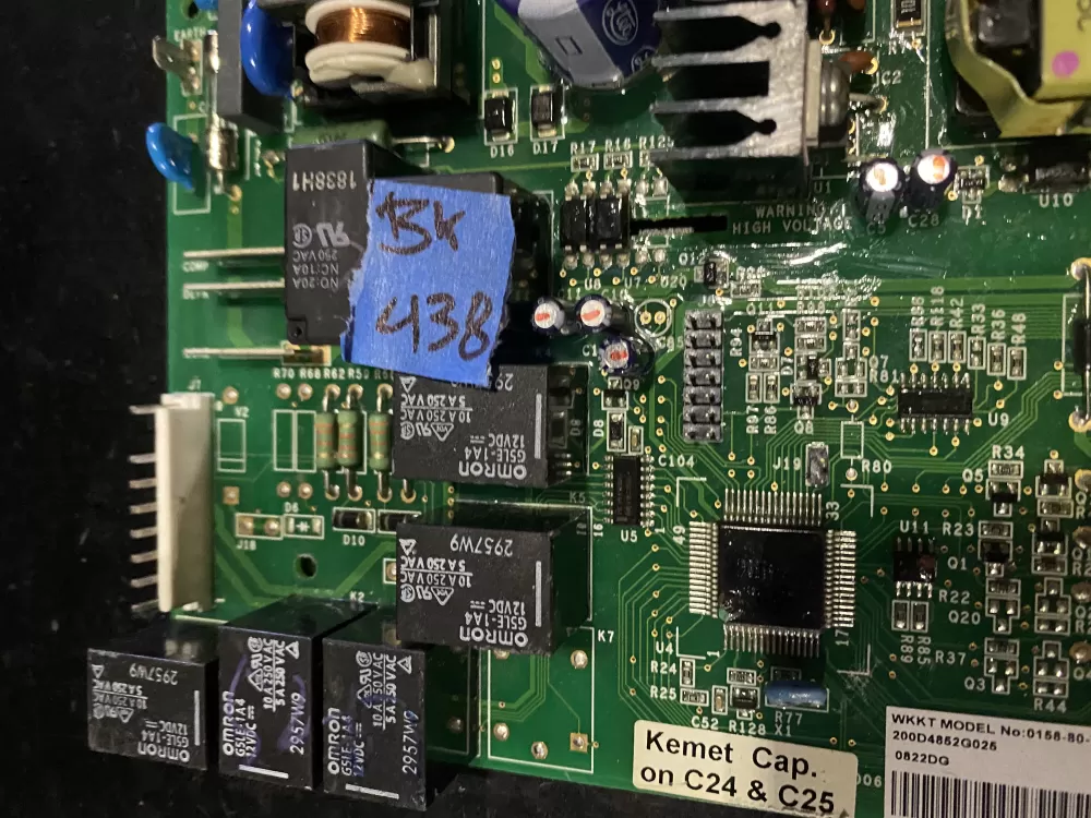 GE 200D4852G024 200D4852G025 Refrigerator Control Board AZ24716 | BK438