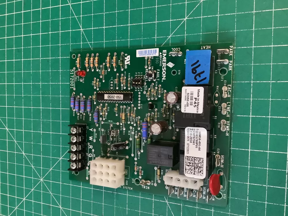 Trane Emerson D345780P01 50M56-495-04 Furnace Control Board AZ217359 | NR1791