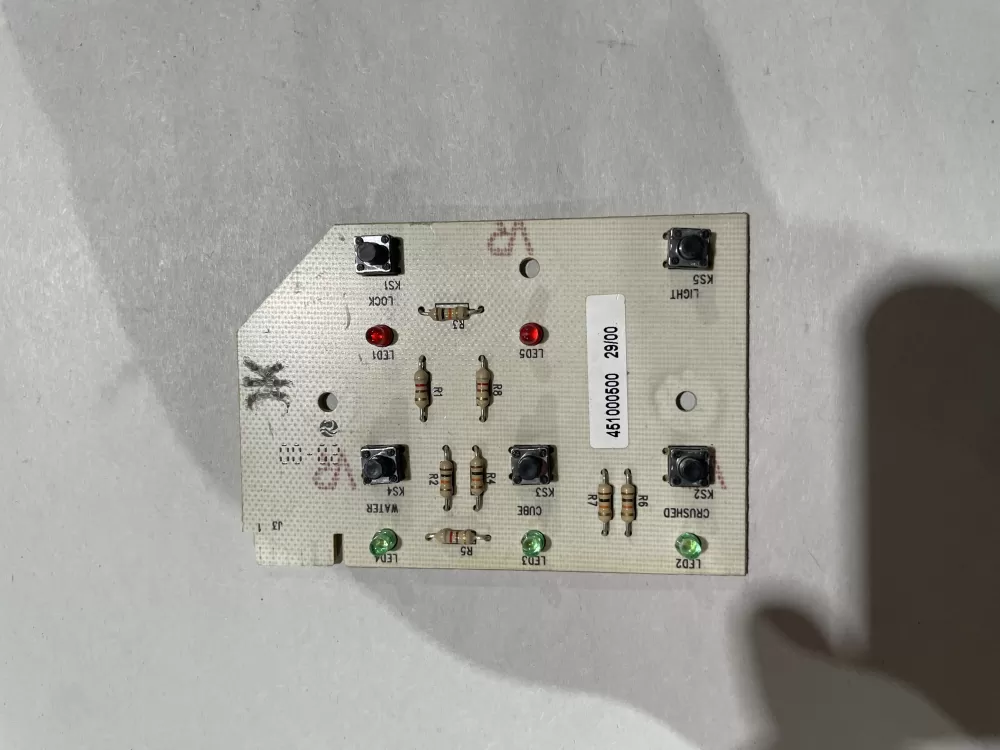 Maytag  451000500 0303  WP61005277 AP6010049 61005277 824701 PS11743225 78880-001 Refrigerator Dispenser Control Board Switch