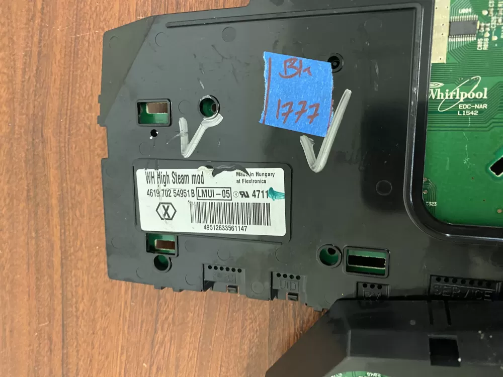 Whirlpool 4619 702 54951B Washer Control Board AZ46248 | BK1777