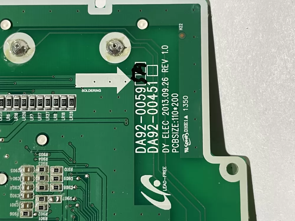 Samsung DA92 00451A Refrigerator Control Board Dispenser AZ145055 | Wm989