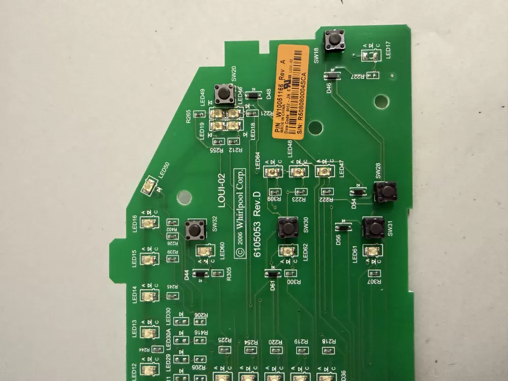 Whirlpool W10051166 Dryer Control Board AZ209712 | KM288