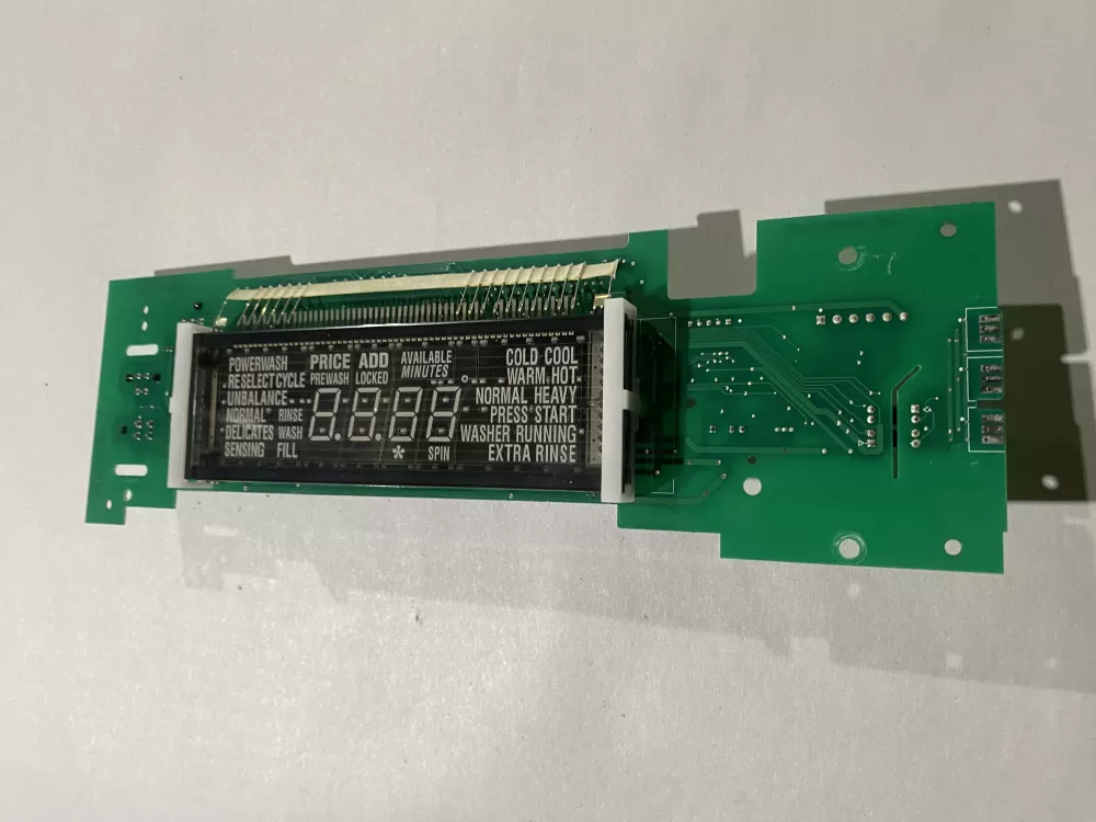 Maytag W11323695  AP6887094  W11229666  W10781747  W10821580  W10821595  W10849076  W10849081  W10866347  W10866387  W10866388  W10873788  W10873812  W10873825  W10881723  W10881724  W10881725  W10895092  W10899812  W10899813  W10903929  W10903932  W10903934  W10909058  W10909059  W10917839  W11033881  W11033882  W11033883  W11051561  W11051562  W11051563  W11085746  W11085747  W11100599  W11105542  W11226801  W11302601 Washer Control Board UI Display