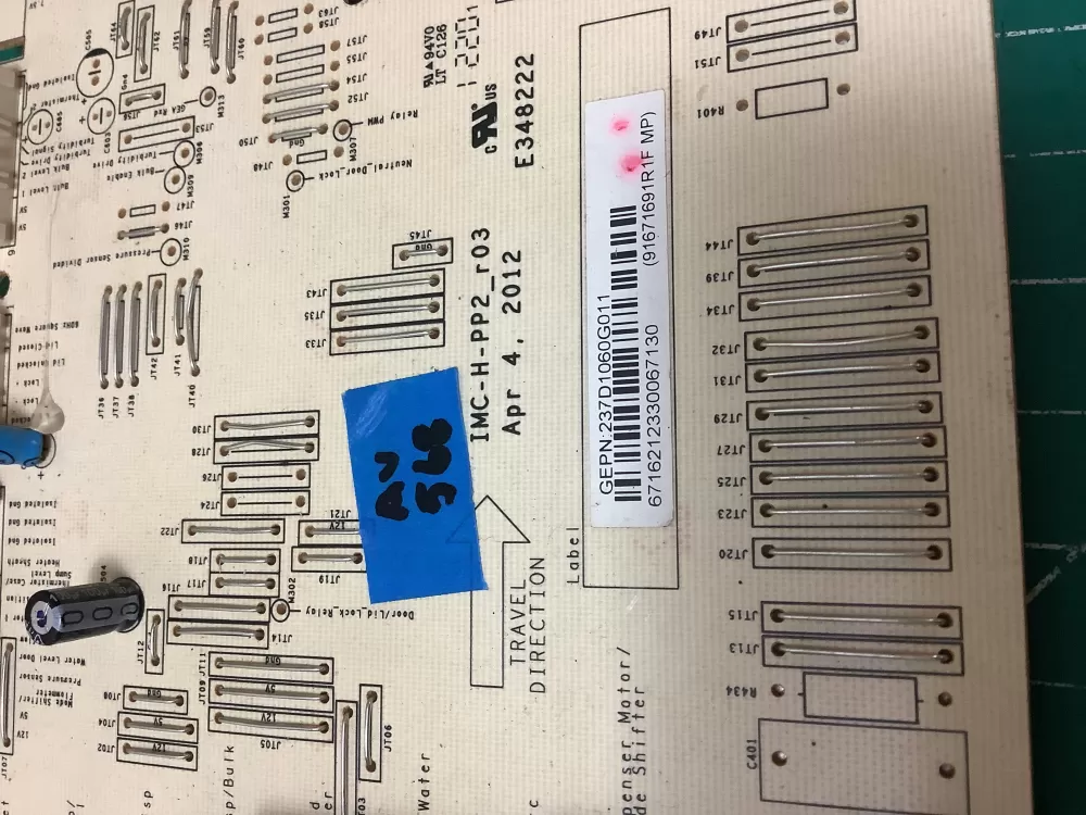 GE 237D1395G011 237D1122G001 237D1060G011 Washer Control Board AZ226103 | ARV568