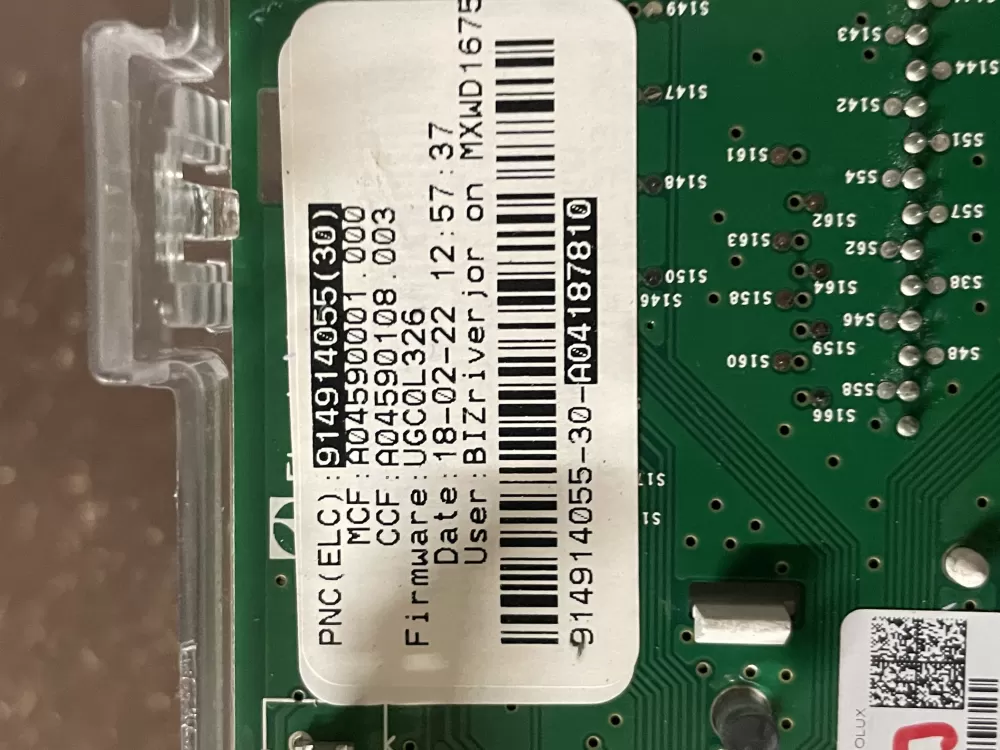 Electrolux 914914055 A04187810 Washer UI Control Board AZ47304 | Wm646