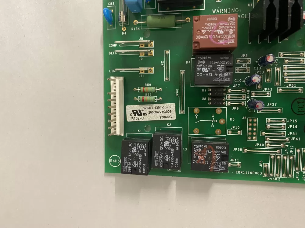 GE 200D6221G009 EBX1110P003 Refrigerator Control Board AZ203270 | BK2305