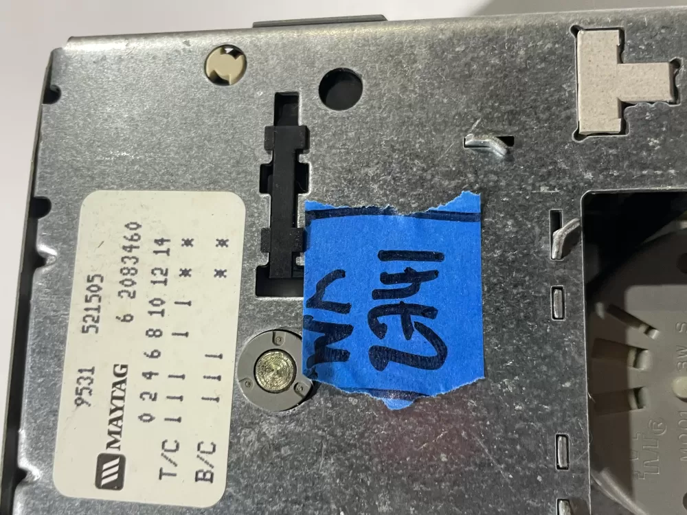 Maytag 62083460 6 2083460 WP22001255 AP6006208 Washer Timer 6 AZ186193 | Wm2741