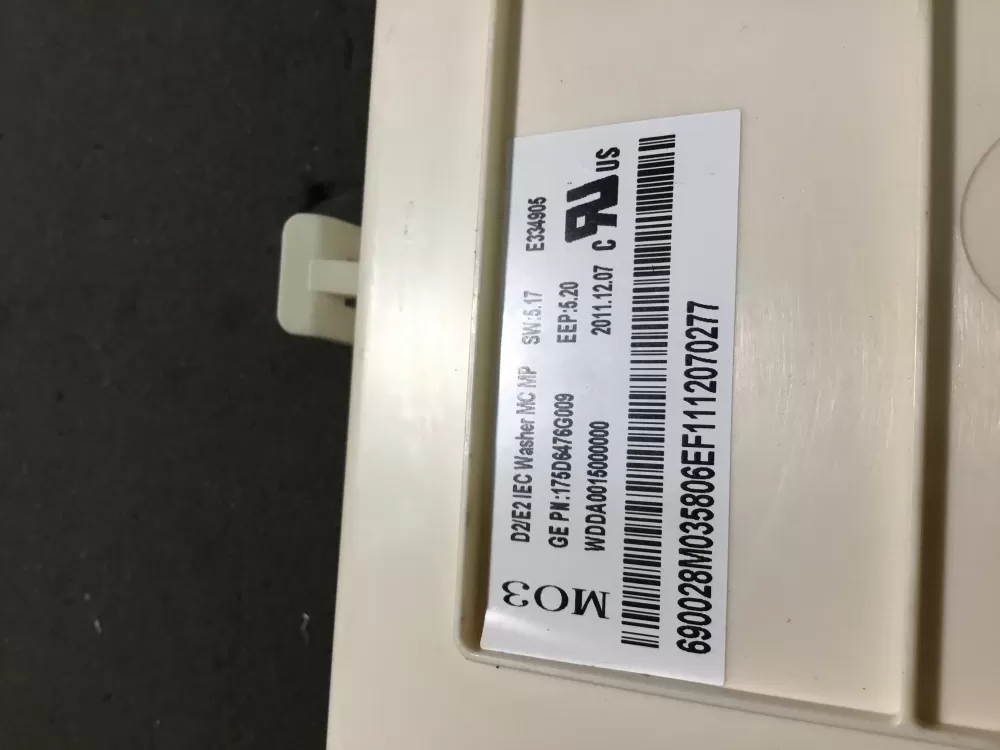 GE 175D6476G009 Washer Control Board AZ98165 | NR225