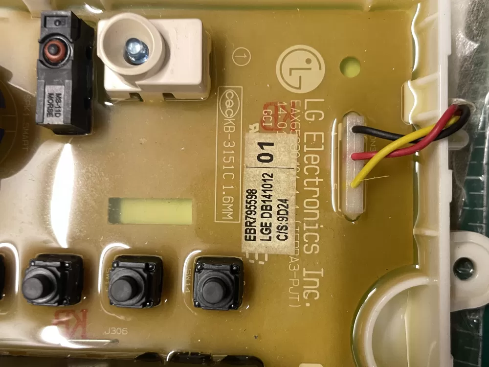 LG EBR77121101 EBR79559801 AP7238423 Washer Control Board AZ202800 | Wmv823