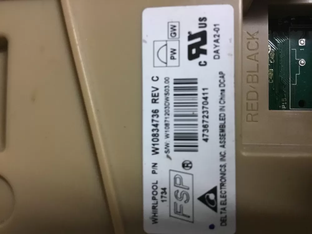 Whirlpool Kenmore W10906424 W10834736 Dishwasher Control Board AZ24346 | NR1