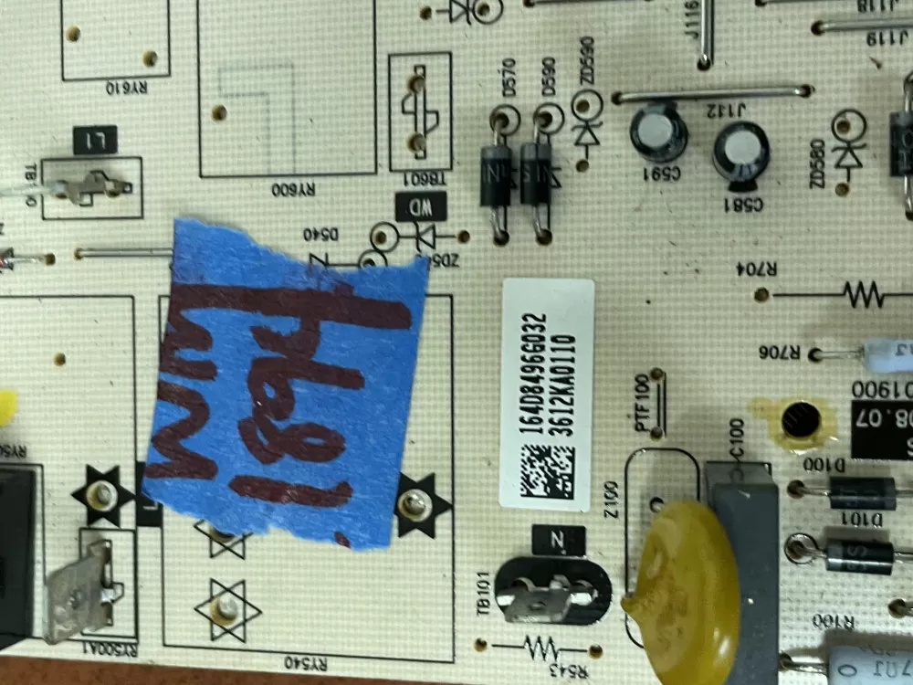 GE Oven 164D8496G022 Control Board - Graphite AZ52292 | Wm1894