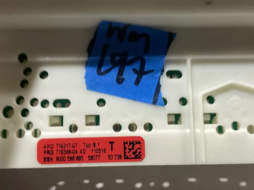 Bosch 00676963 9000596885 716317-07 Dishwasher Control Board AZ162398 | Wm197