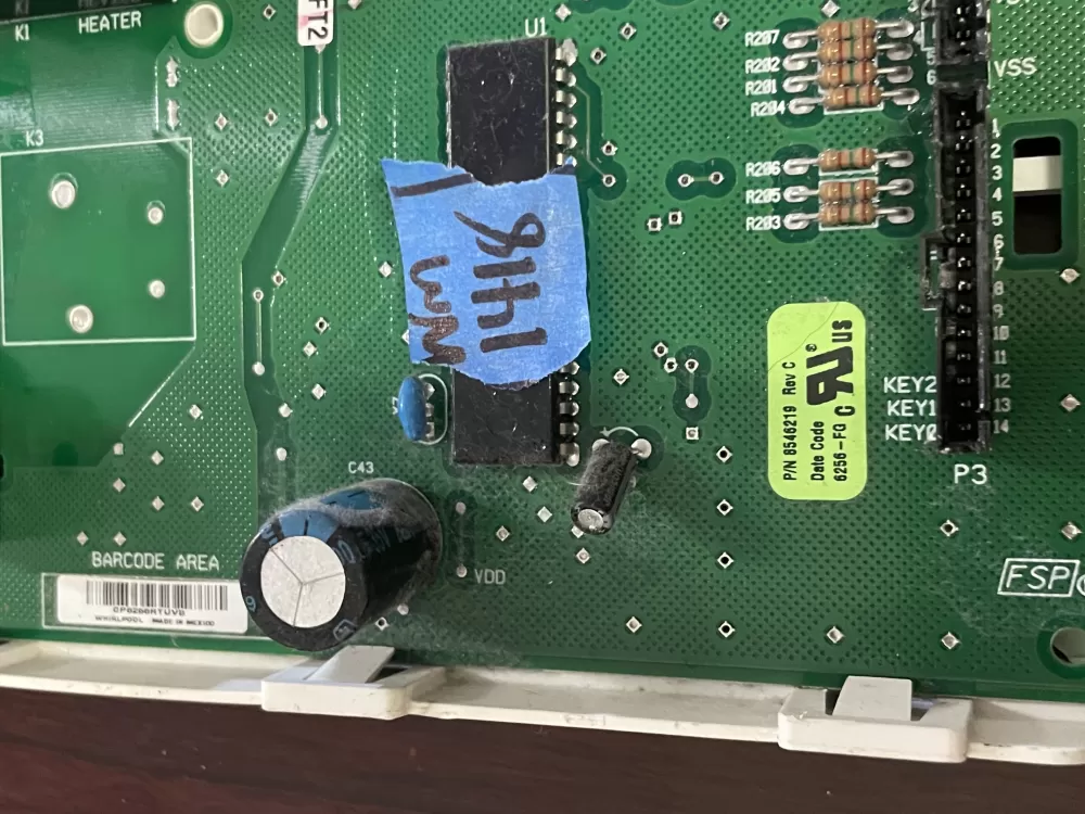 Whirlpool WP8546219 Dryer Control Board AZ98482 | Wm1418