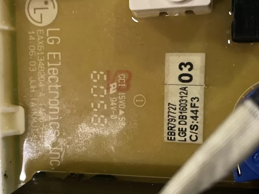 LG AP5977827 EBR79772703 Washer Control Board AZ27937 | WMV340