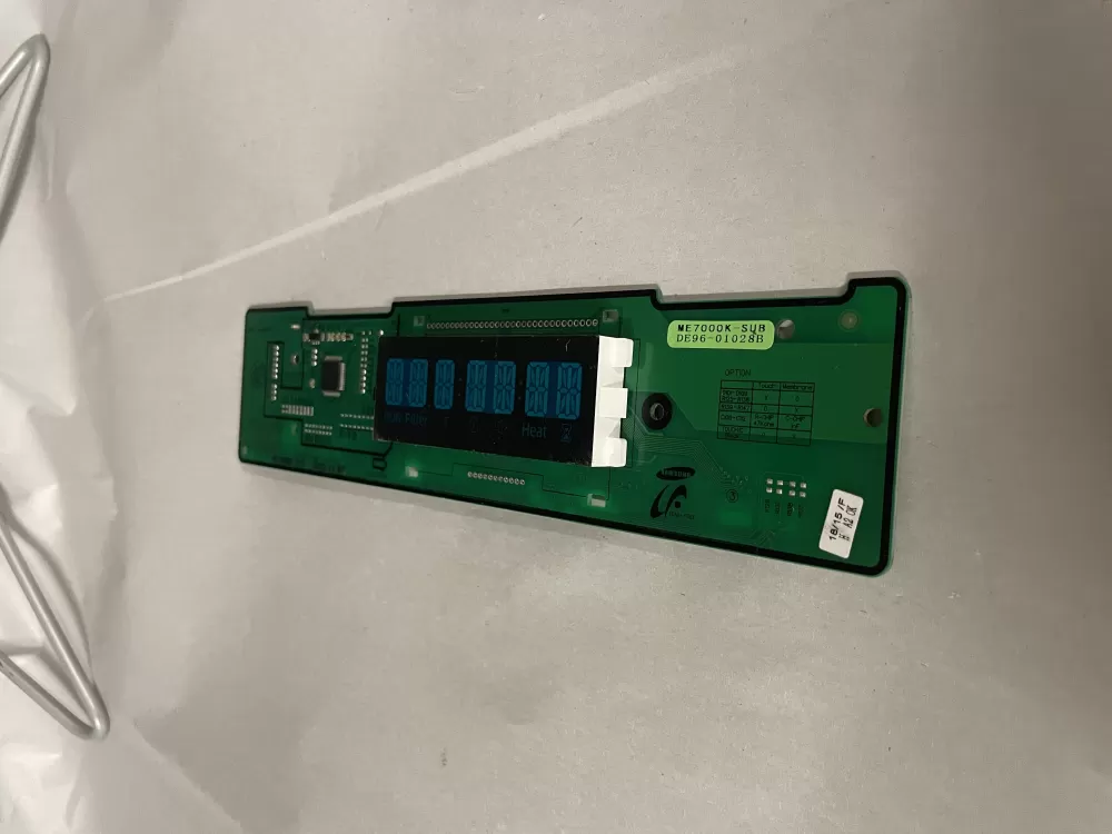Samsung DE96-01028B Microwave Control Board Display
