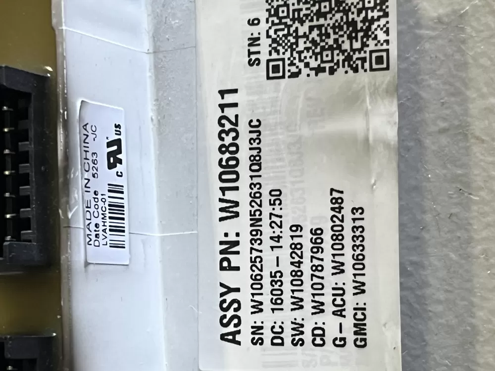 Kenmore W10683211 W10812698 PS11723065 Washer Control AZ42929 | 307