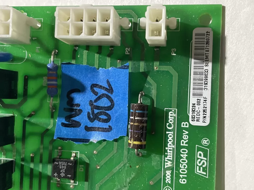 Whirlpool refrigerator control board WP2318054 AZ200699 | Wm1802