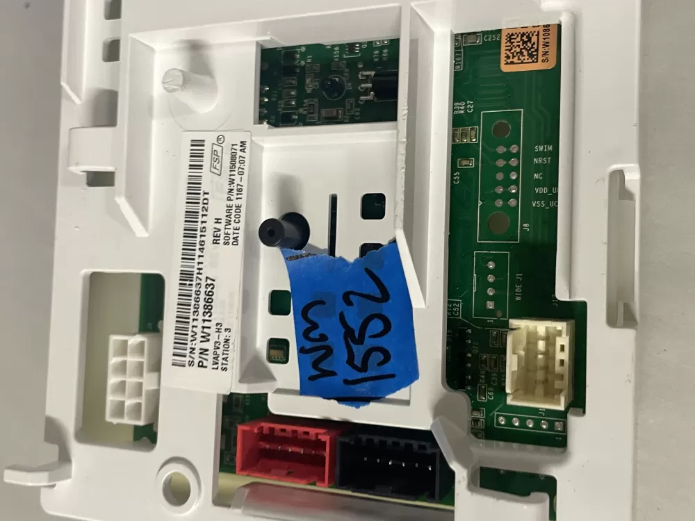 Whirlpool W11386637 W11417466 PS12745506 Washer Control Board AZ218162 | Wm1552