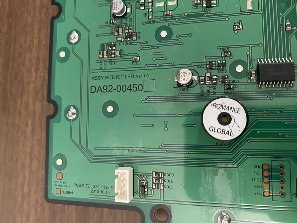 Samsung DA92-00450 Refrigerator Control Board AZ82912 | BK1560