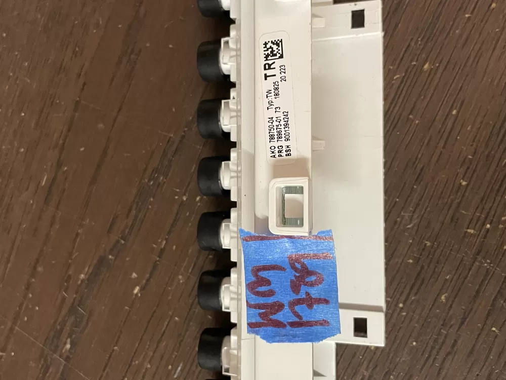 Bosch 9001394242 788750-04 Dishwasher Control Panel AZ48721 | Wm1789