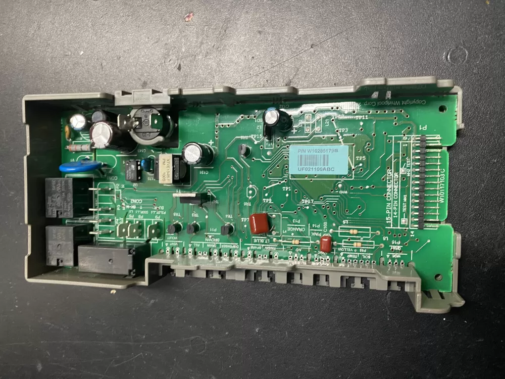 Whirlpool  Maytag  KitchenAid  Kenmore AP6018710 W10130968 W10208674 W10285179 WPW10285179 PS11752012 Dishwasher Control Board