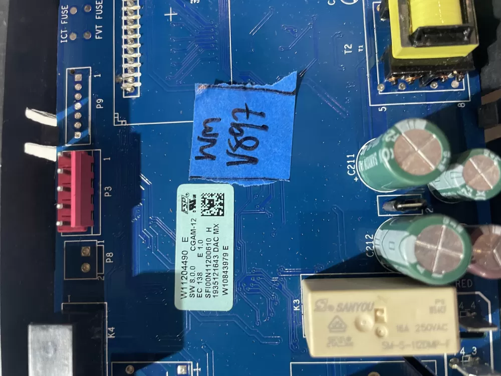 Whirlpool range oven electronic control board W11204490 AZ200220 | WMV897