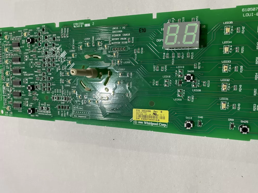 Kenmore 8564396 8564400 WP8564396 Dryer Control Board AZ174051 | BK734