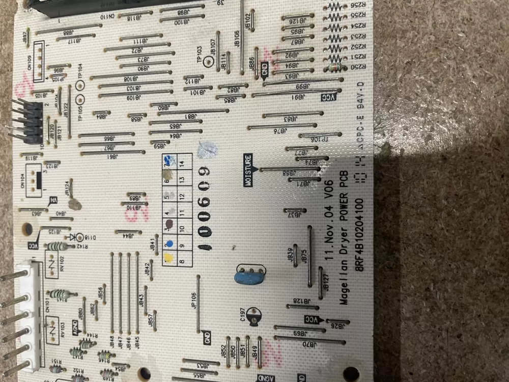 GE 8RF4B10204100 Dryer 212d1201p001 Control Board AZ9503 | KM1401