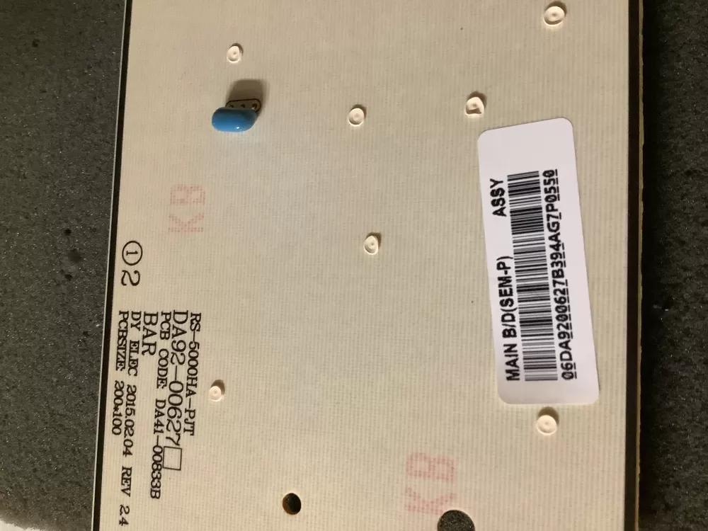 Samsung DA92 00627B Refrigerator Control Board Dispenser AZ98906 | NR52
