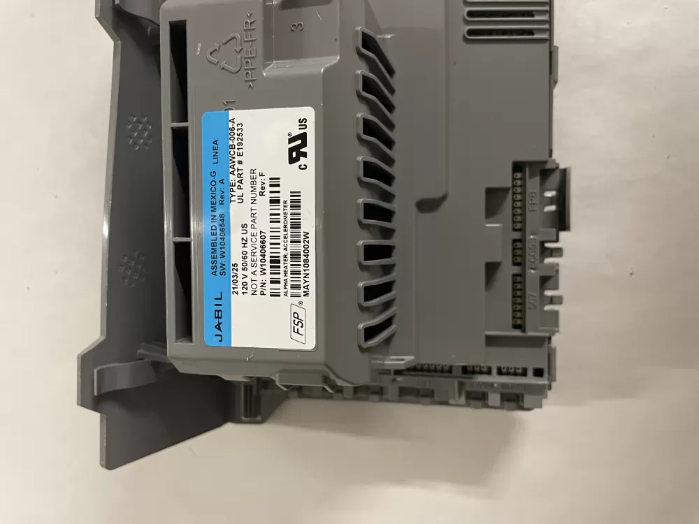 Whirlpool W10406607 Washer Control Board AZ110772 | KMV185