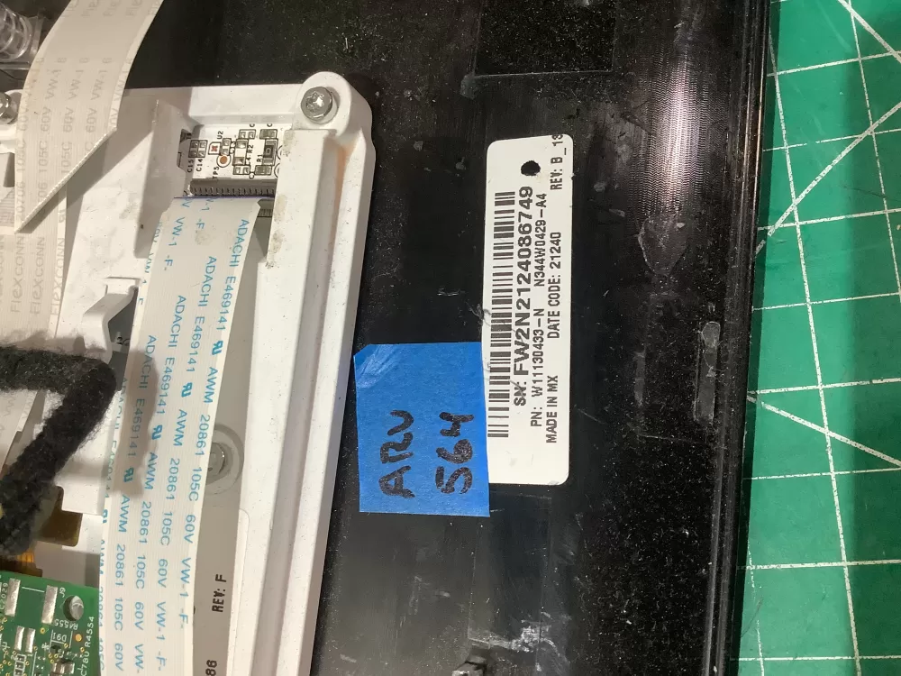 Washer Control Board Touchpad Panel User Interface W11130429 AZ191214 | ARV564