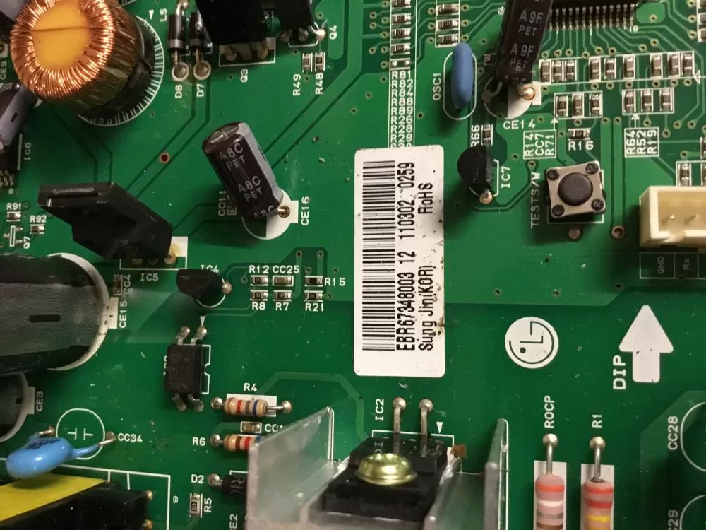 Kenmore EBR67348003 Refrigerator Control Board AZ21915 | NR122