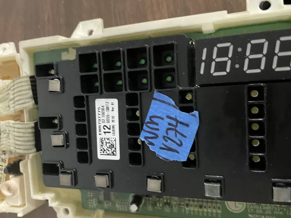 LG EBR79777512 AP6235918 Dryer UI Control Board AZ80192 | Wmv274