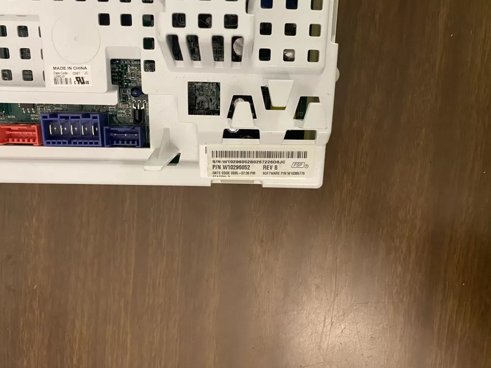 Whirlpool AP5954420 W10296052 W10393480 Washer Control Board AZ80961 | BK1687