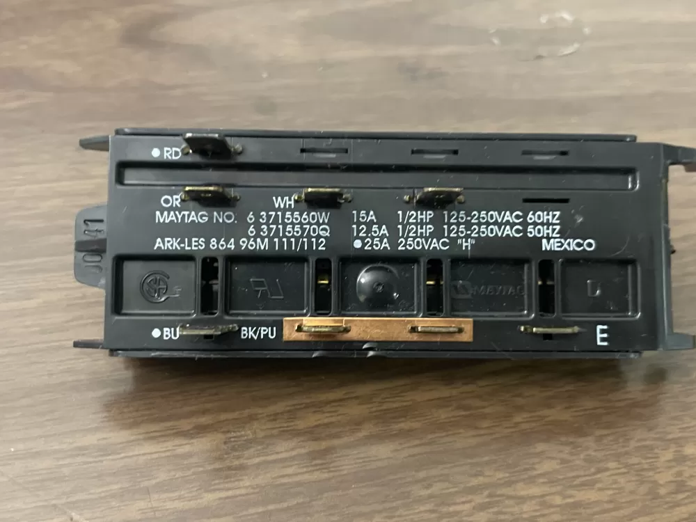 Maytag 3715560W 6 Dryer Control Board Push Button Switch AZ99604 | Wm802