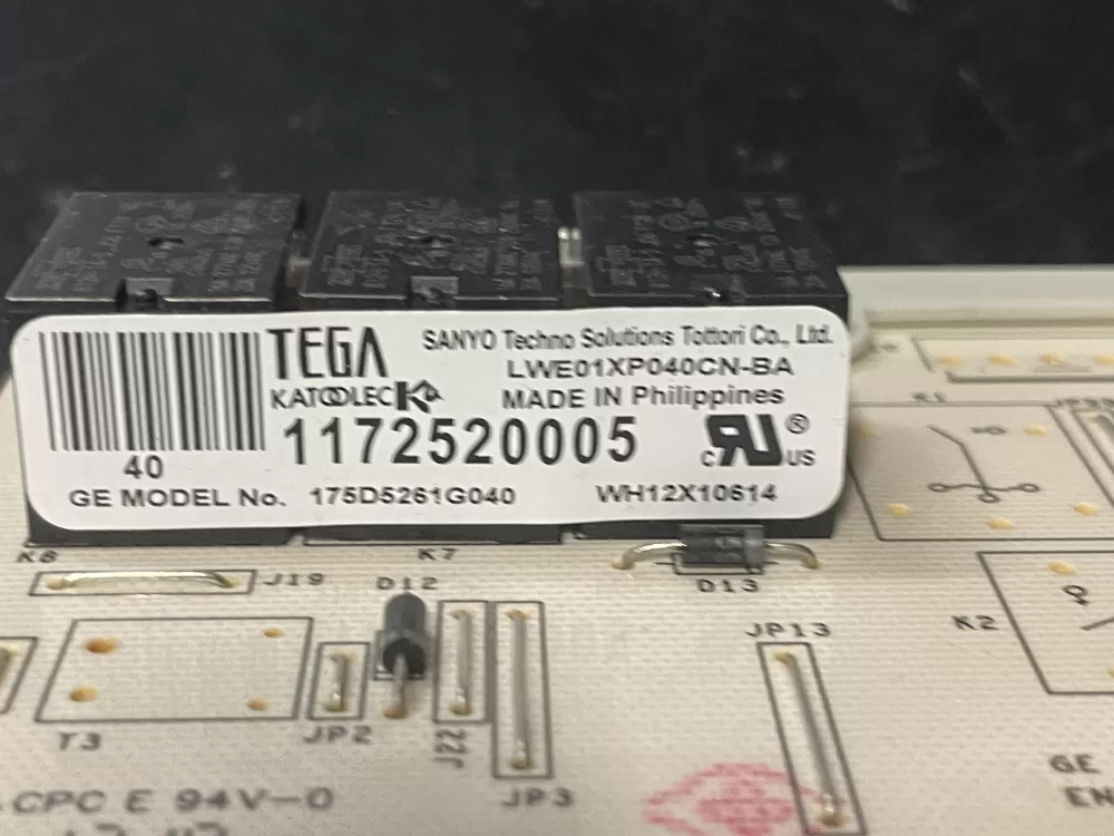 GE 175D5261G040 EBX1129P004 WH12X10614 Washer Control Board AZ23210 | WM923