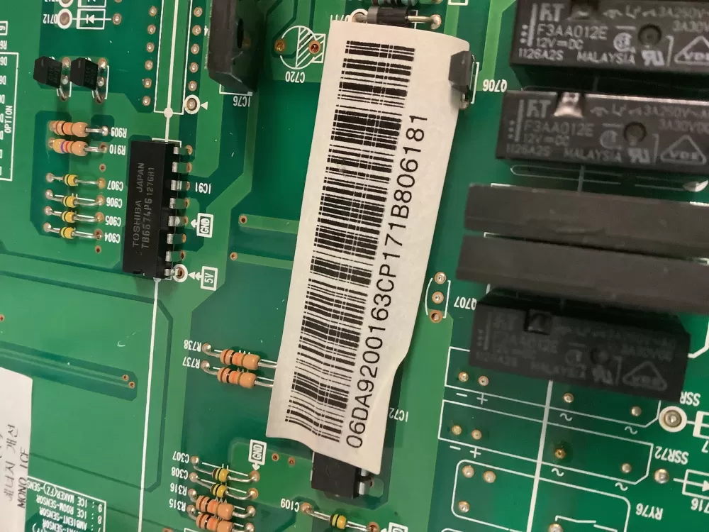 Samsung DA92-00163C Refrigerator Control Board AZ224367 | NR140