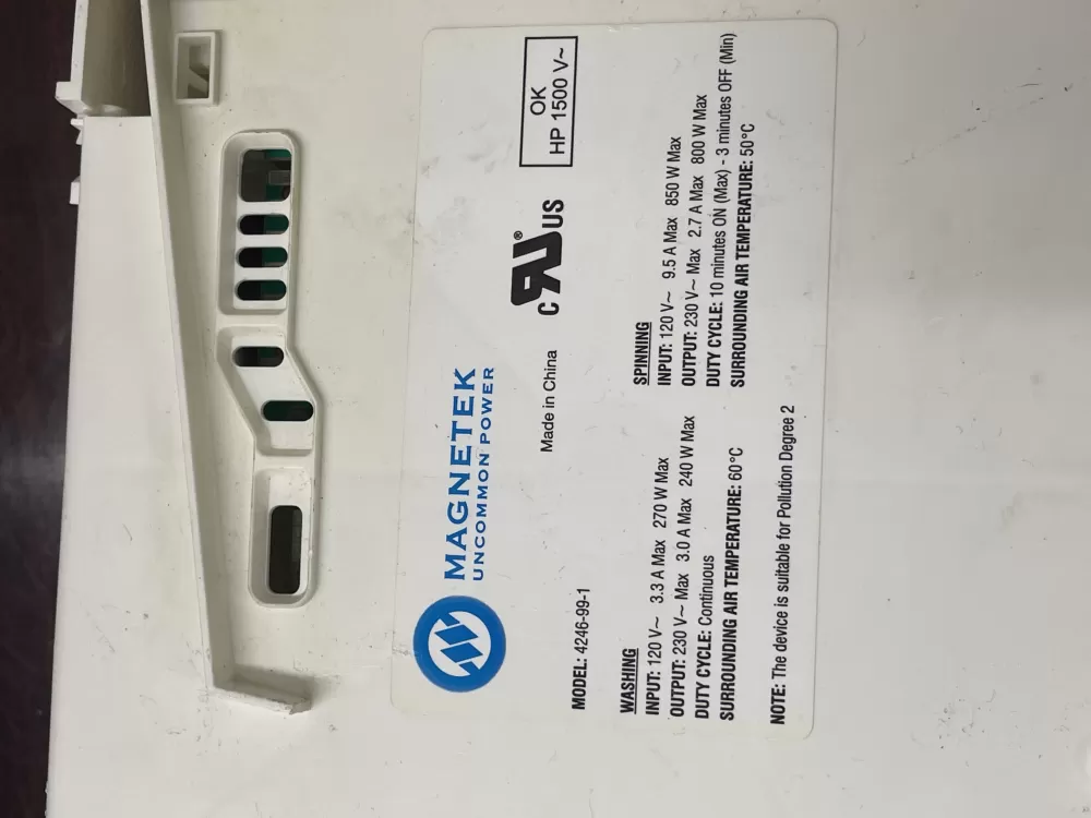 Frigidaire Kenmore Electrolux Washer Motor Control Board AZ34116 | KM1698